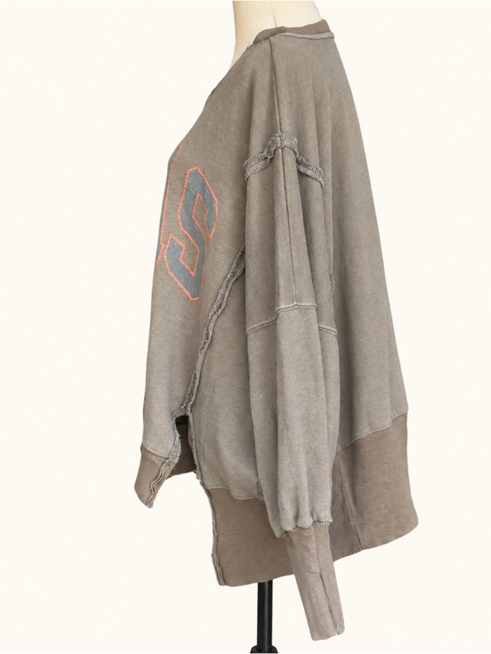 Free People We The Free Camden Texas Oversized Sweatshirt Small - Picture 3 of 8